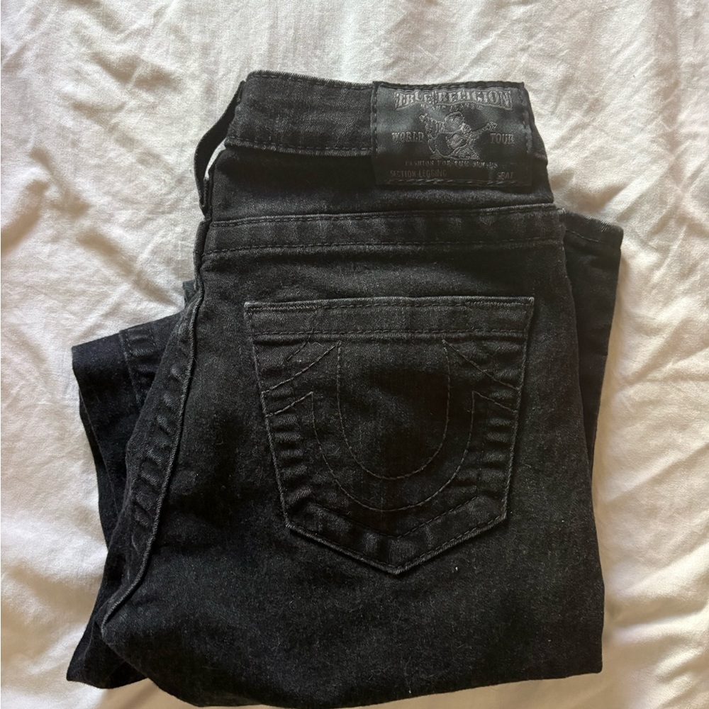 True Religion Women's Dark Denim Skinny Jeans